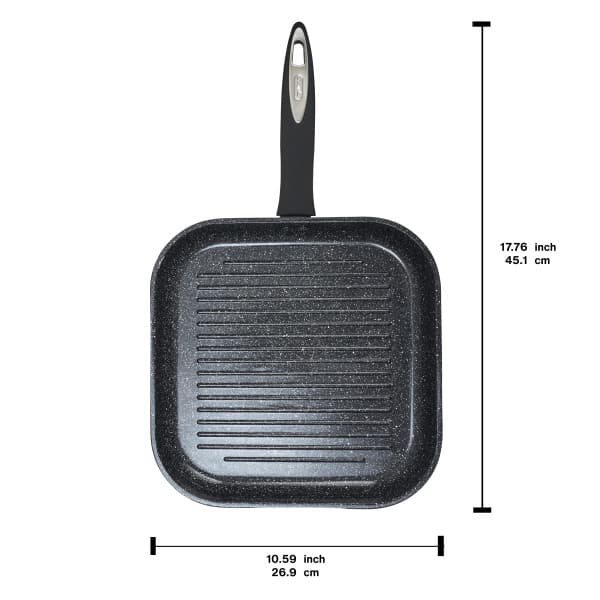 “ZYLISS ULTIMATE CERAMIC“ - Индукционен грил тиган с керамично покритие - 26х26 см. — снимка 4