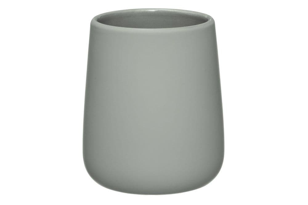 4LIVING Керамичен съд за четки за зъби “Nova“ - цвят сив