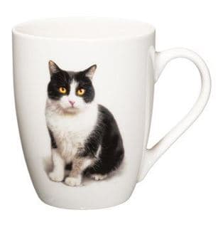 4LIVING Порцеланова чаша с дръжка "Домашна котка" - 340 мл.