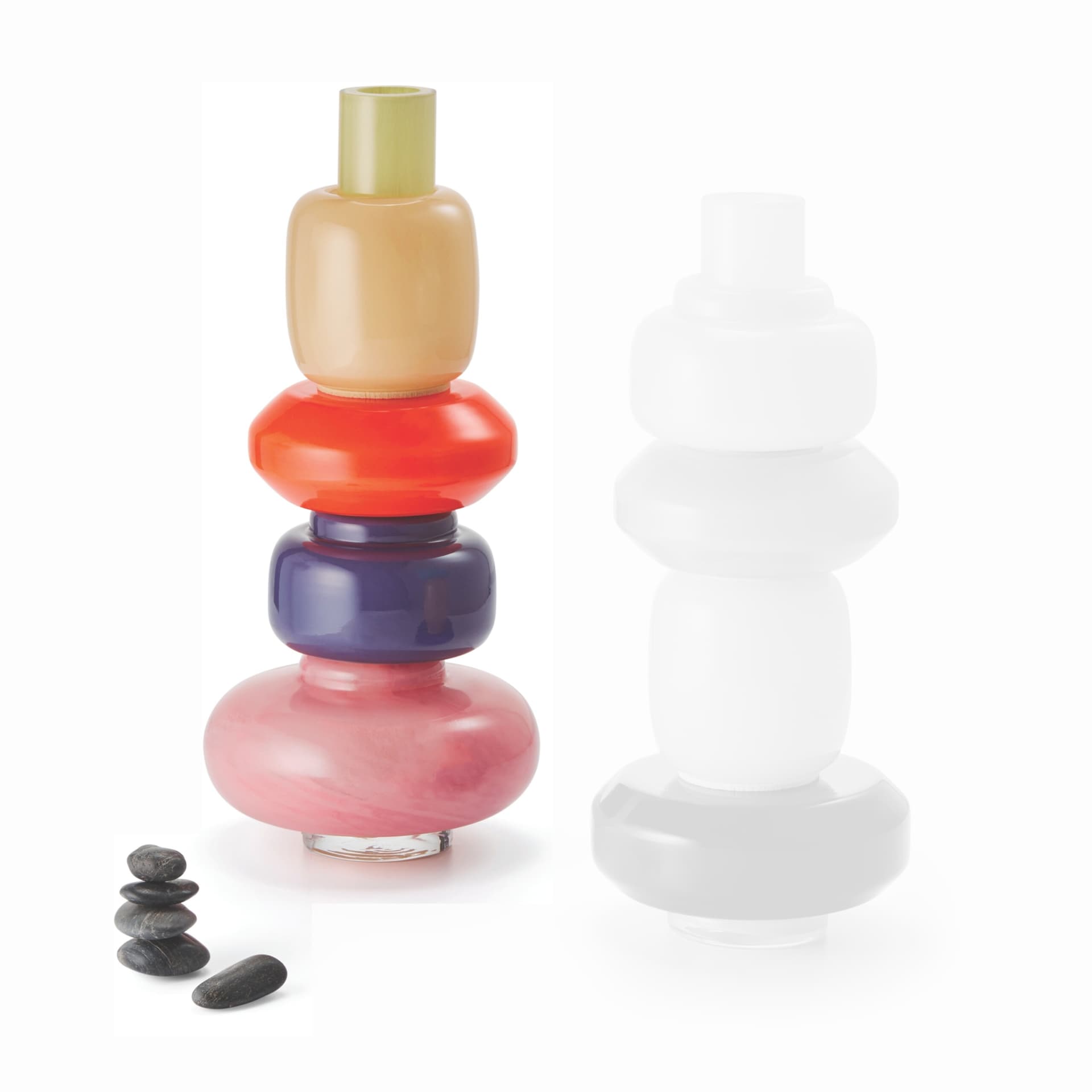 5 части - червена