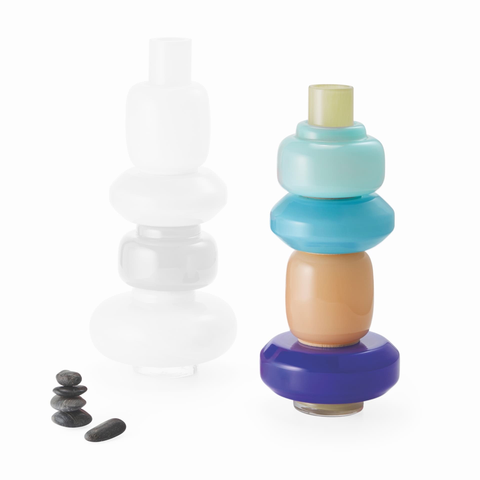 5 части - синя