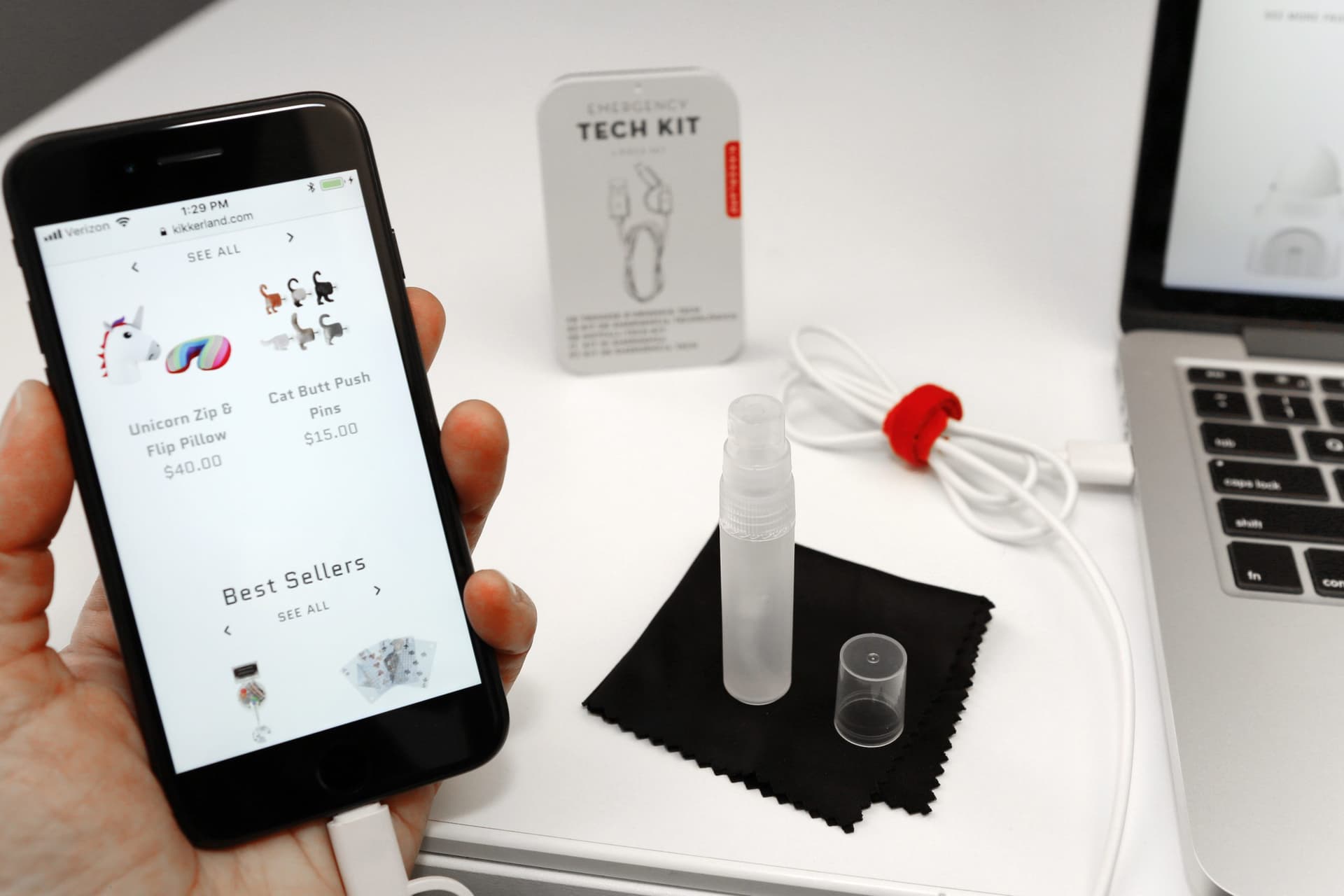 Комплект кабели и почистващи средства "Tech kit" - снимка 2