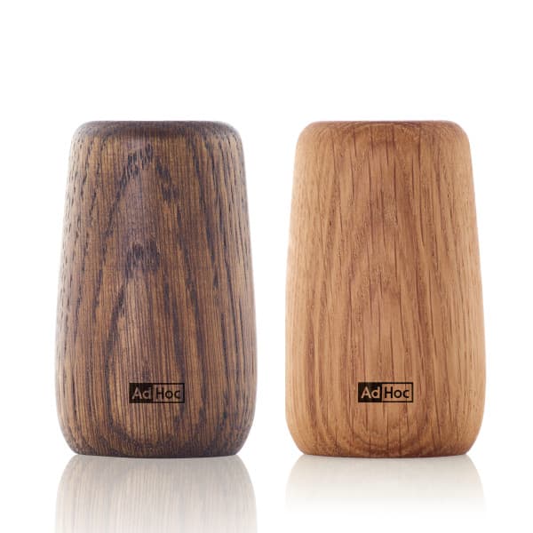 AdHoc Комплект за сол и пипер - светъл и тъмен дъб