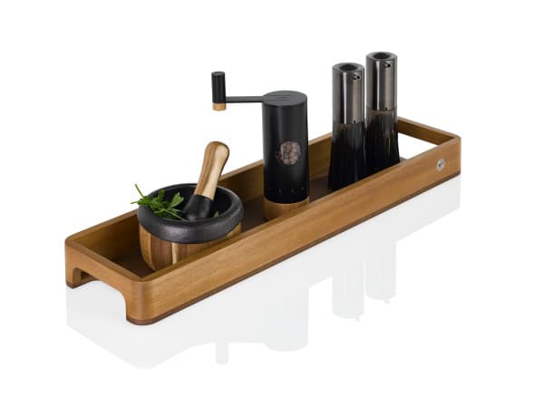 AdHoc Табла/поднос за сервиране Slim - 60 х 15 см. - акация и орех — снимка 4