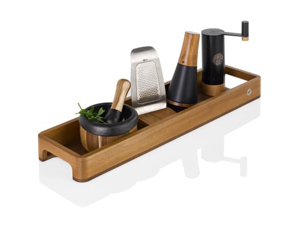 AdHoc Табла/поднос за сервиране Slim - 60 х 15 см. - акация и орех — снимка 5