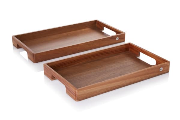AdHoc Табла/поднос за сервиране Serve - 50 х 30 см. - акация и орех — снимка 3