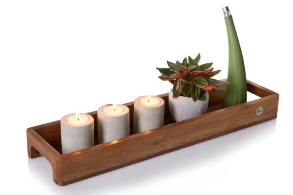 AdHoc Табла/поднос за сервиране Slim - 50 х 13 см. - акация и орех — снимка 2