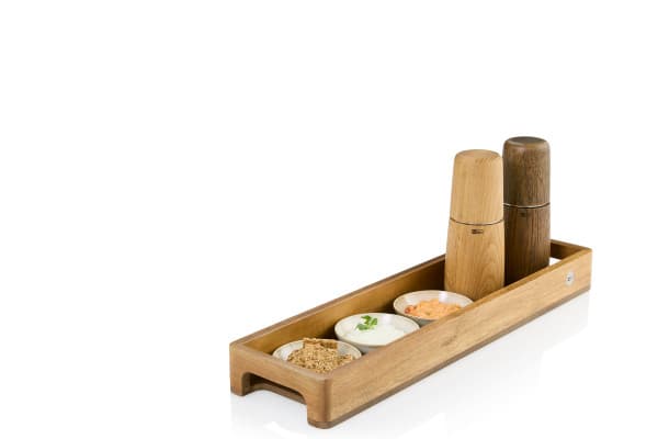 AdHoc Табла/поднос за сервиране Slim - 50 х 13 см. - акация и орех — снимка 4