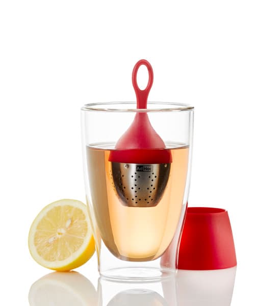 AdHoc Плаващ прибор за чай FLOATEA - червен