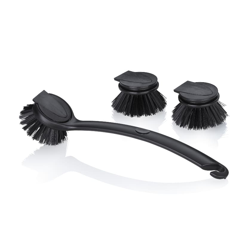 KELA Кухненска четка с 2 бр. резервни глави “Pit“ - черна