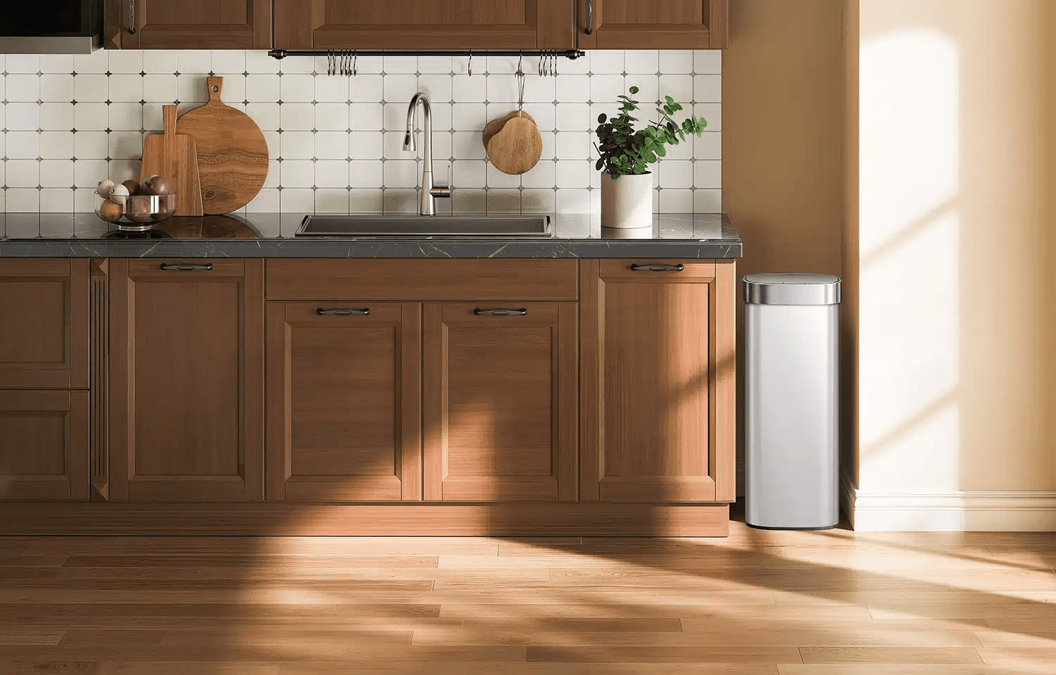 EKO Кош с TOUCH механизъм “LOFT TOUCH“ - 40л - сив - снимка 5