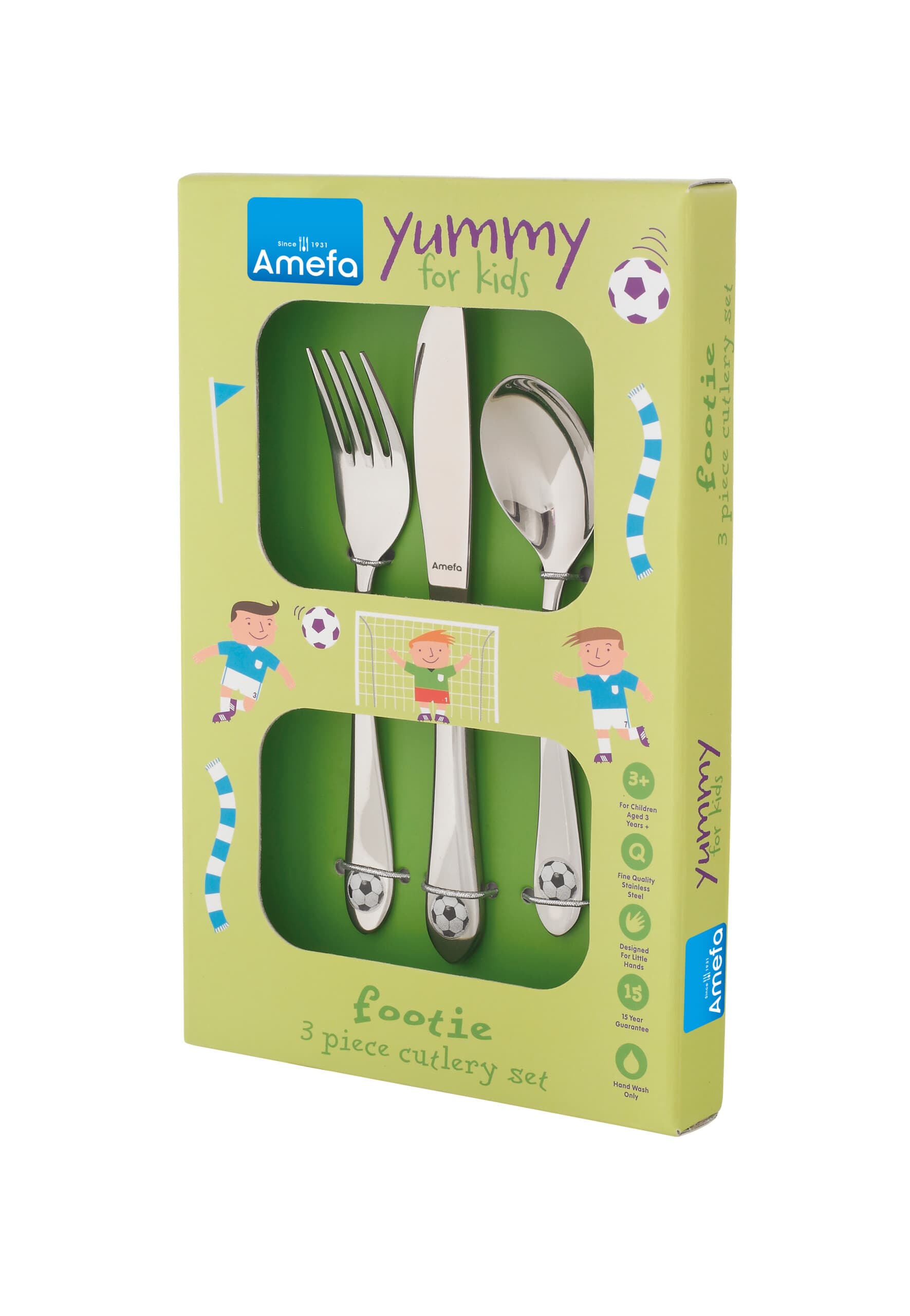 AMEFA Детски прибори за хранене FOOTIE - 3 части - снимка 3