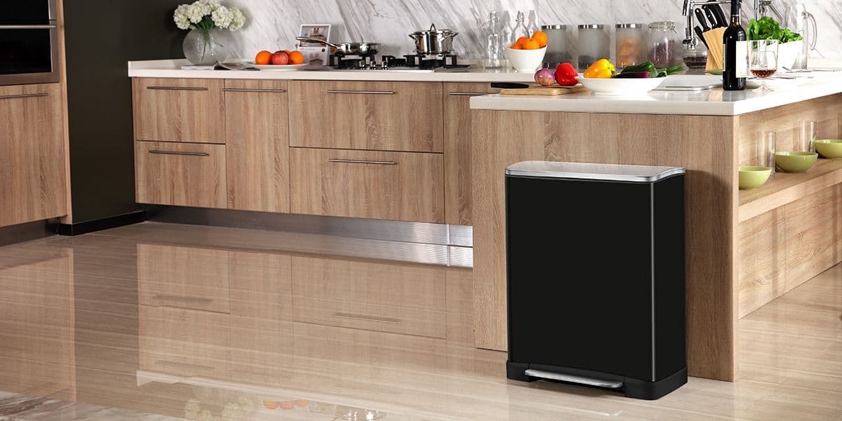 EKO Кош за отпадъци с педал “E-CUBE“ – 50 литра – мат