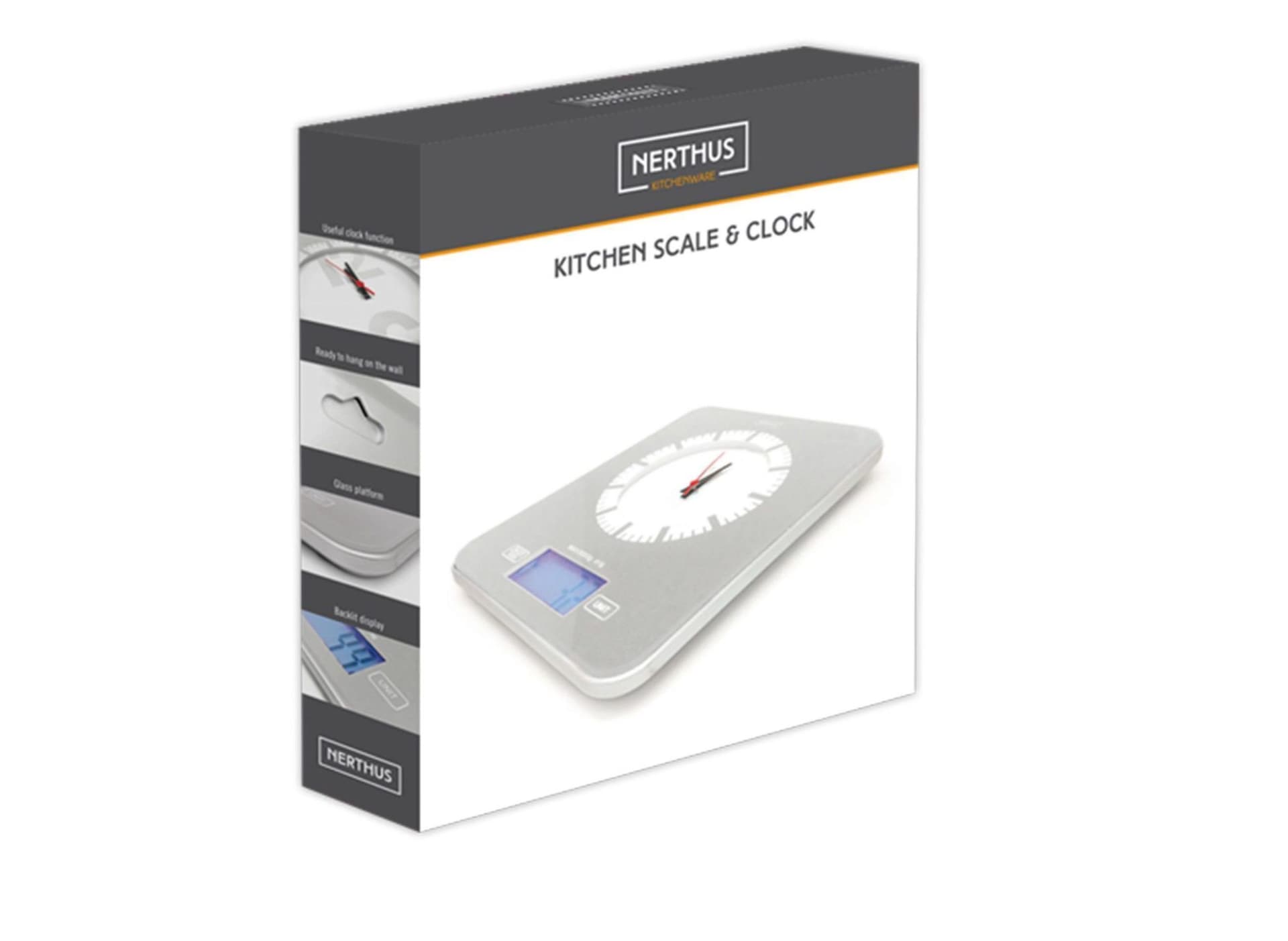 Nerthus Кухненска везна с часовник