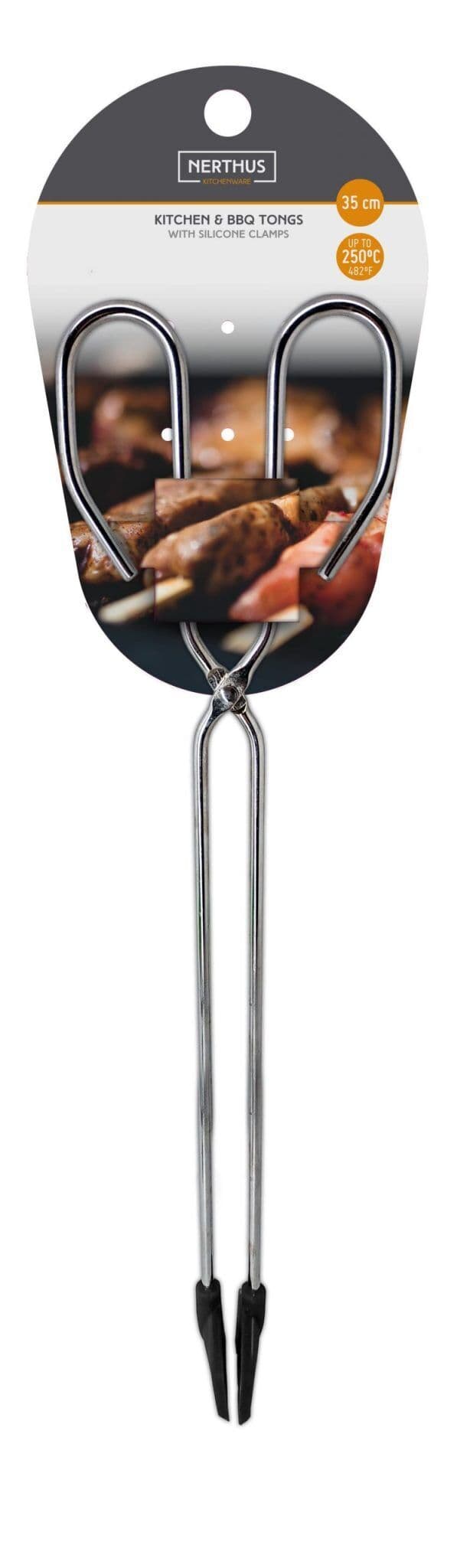 Nerthus Щипки за готвене със силиконов накрайник – 35 см.
