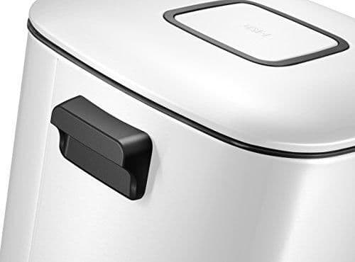 EKO Кош за отпадъци с педал “REGENT“ – 6 литра – бял