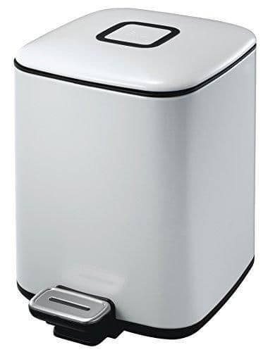 EKO Кош за отпадъци с педал “REGENT“ - 6 литра - бял