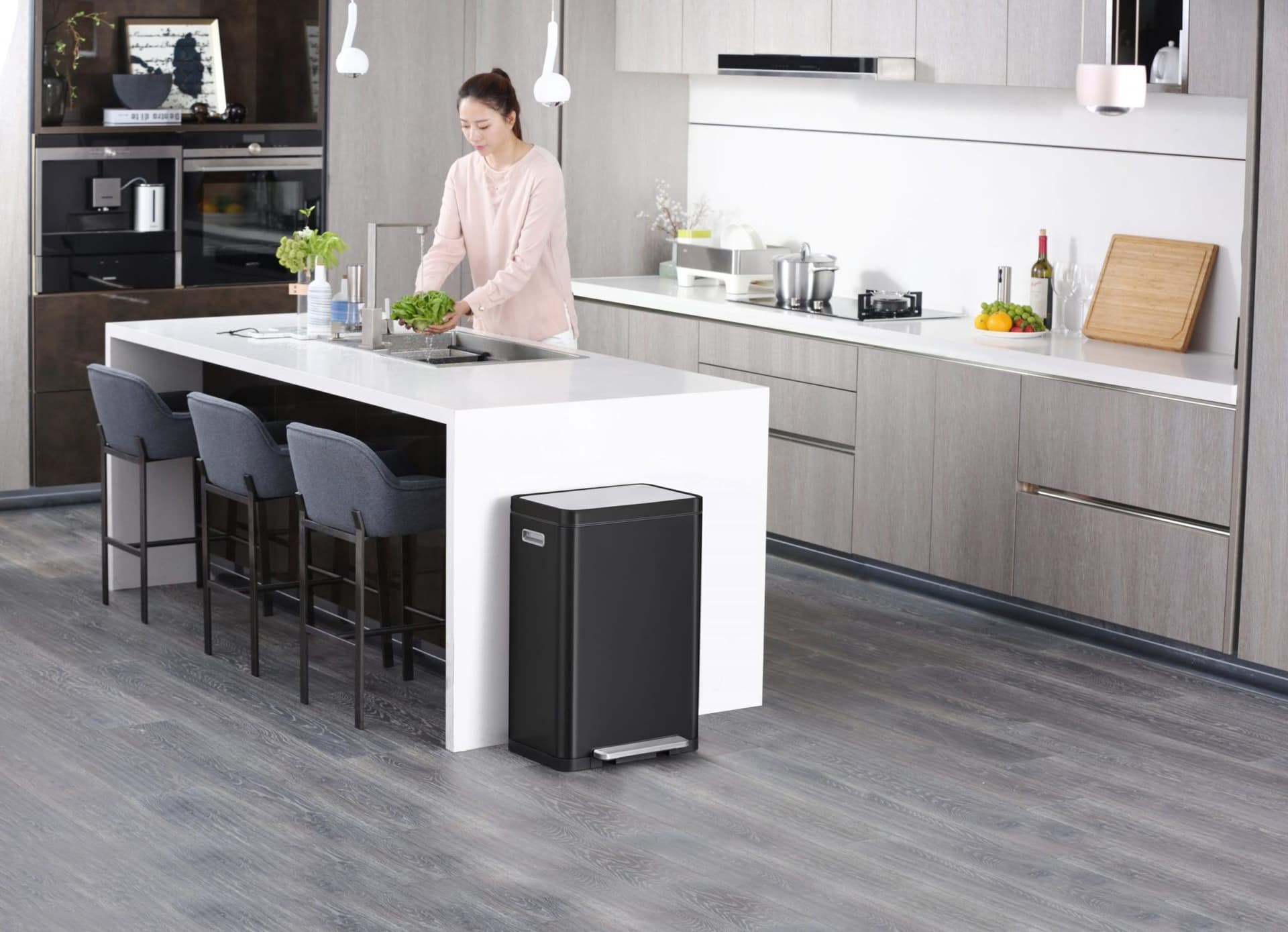 EKO Кош за разделно събиране “X-CUBE“- 2 х 20 литра – черен