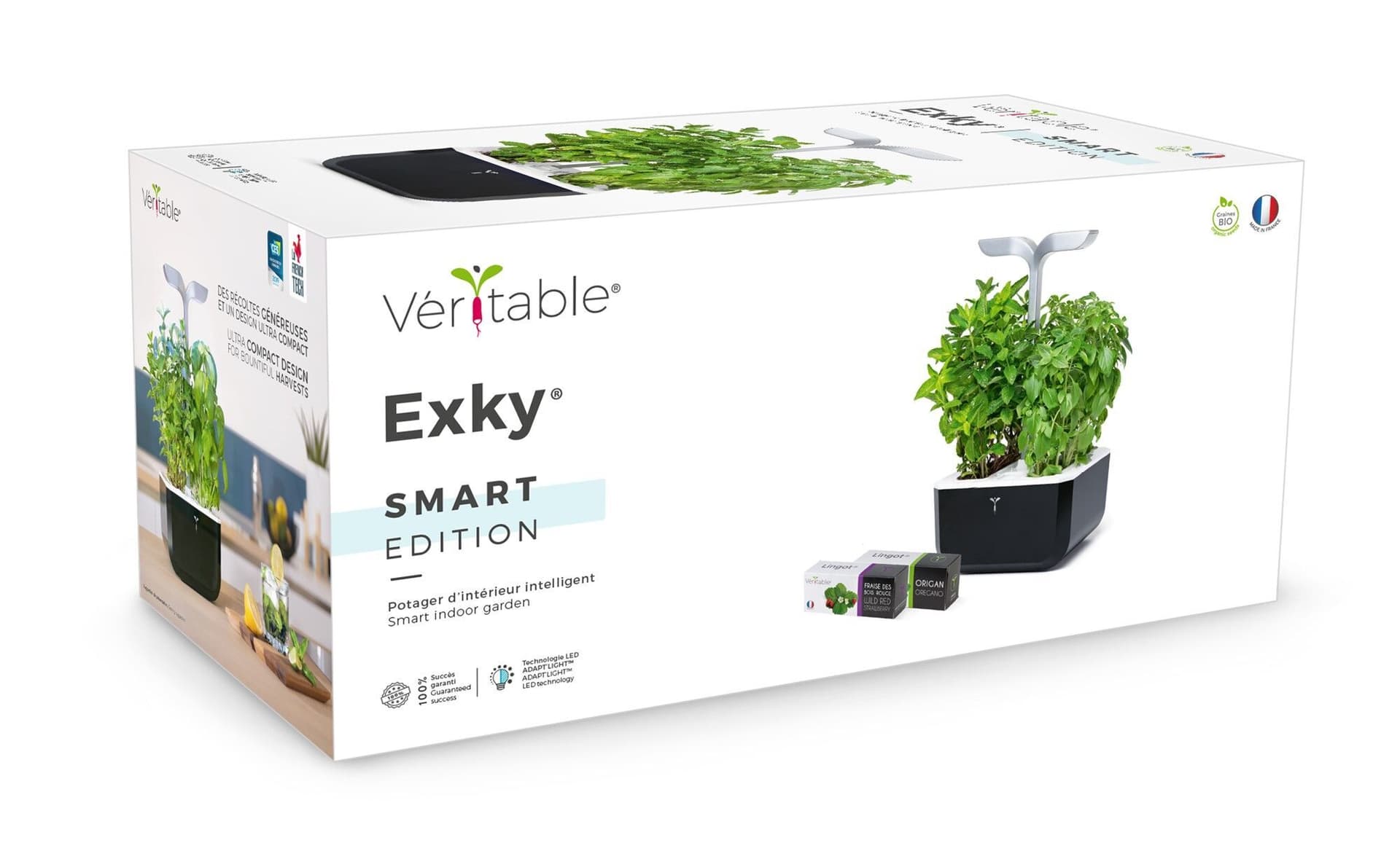 Домашна градина EXKY® SMART GARDEN – цвят черен/инокс