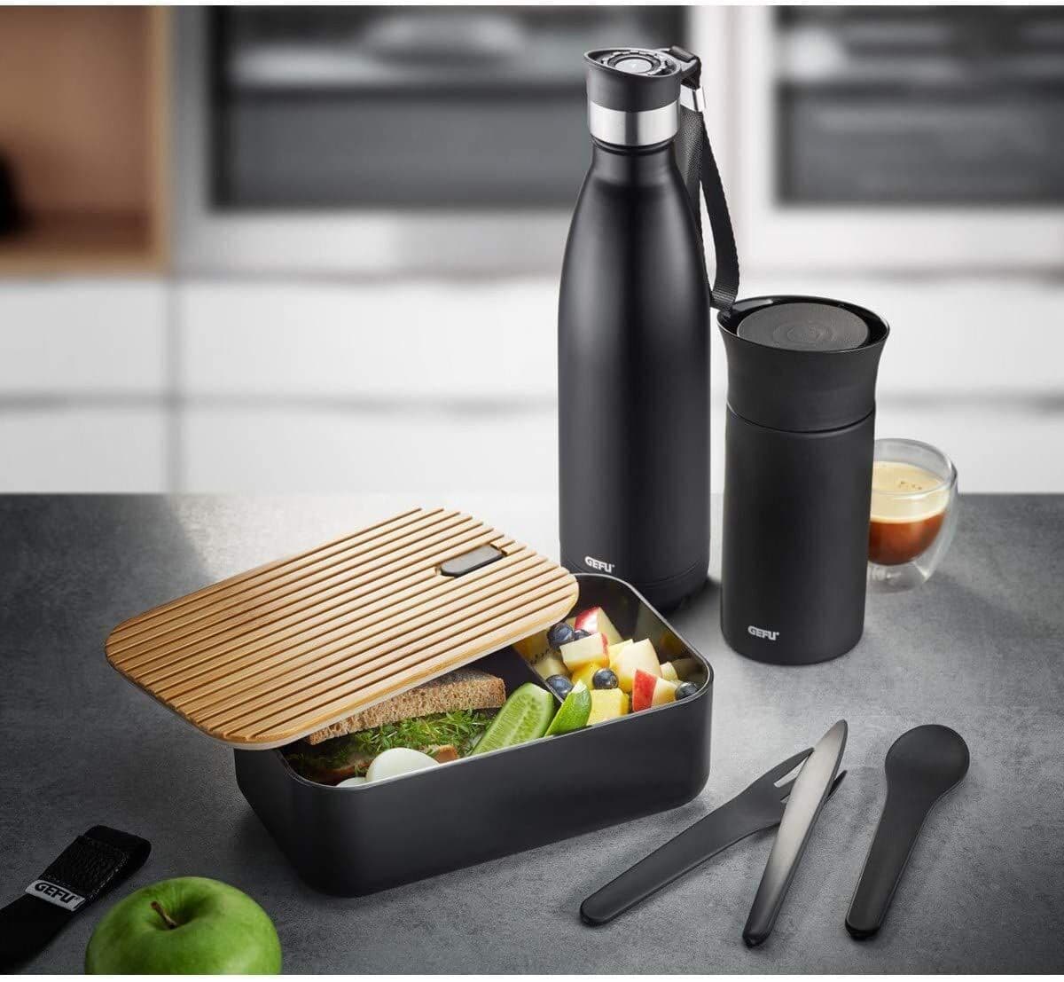 GEFU Термо бутилка “OLIMPIO“ – 750мл – черна