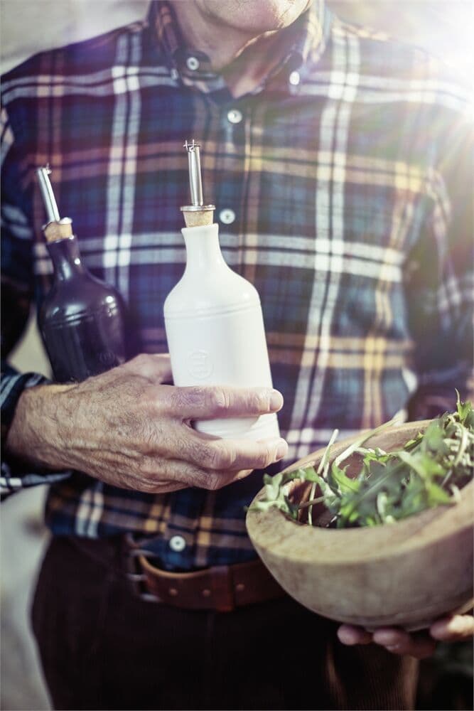 EMILE HENRY Бутилка за олио с дозатор OIL CRUET – цвят бял