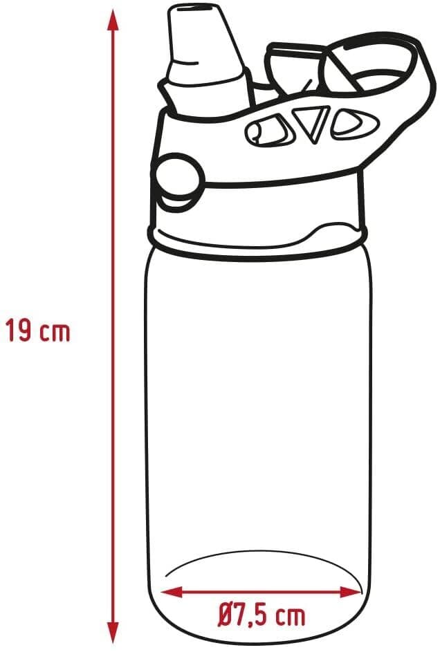 Nerthus Детска бутилка от тритан с дръжка “СМЪРФОВЕ“ – 450 мл.