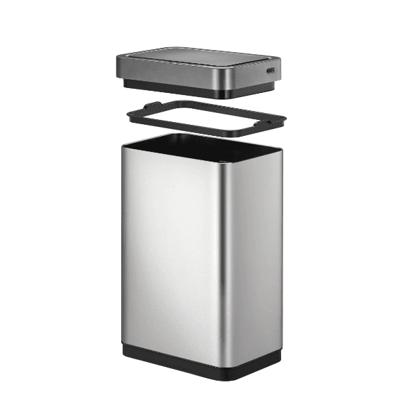 EKO Сензорен кош за отпадъци “MIRAGE X“ – 80 л – хром мат