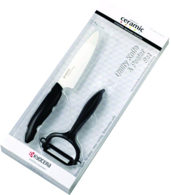 KYOCERA Комплект керамичен нож с белачка
