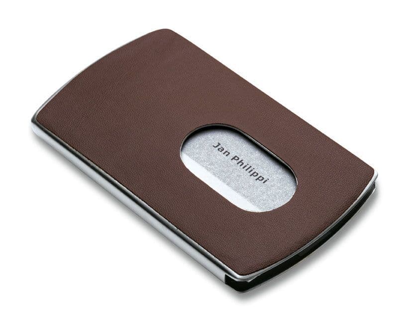PHILIPPI Диспенсър за визитки “NIC“ – кафяв