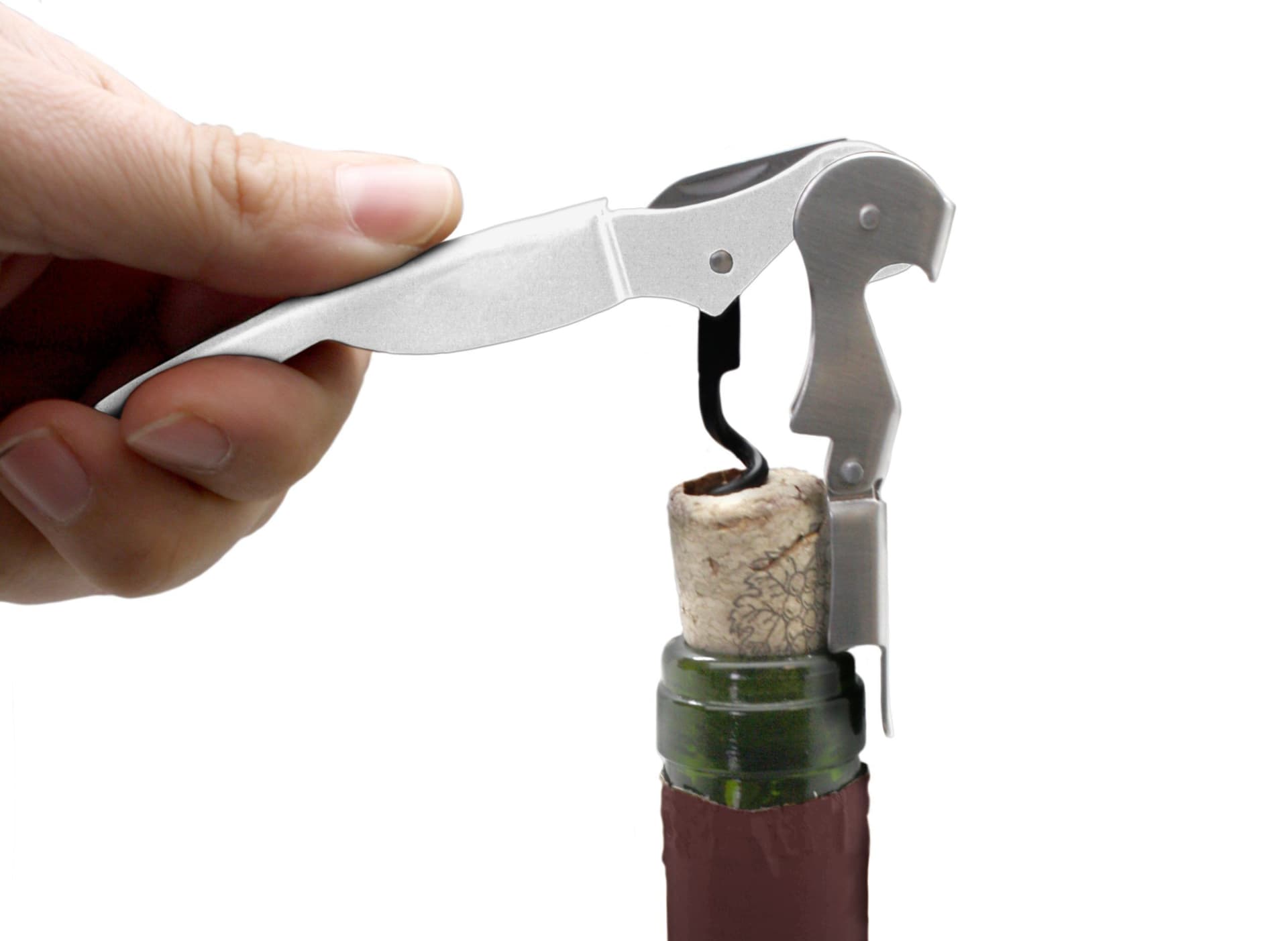 Vin Bouquet Професионален тирбушон с двоен лост  – бял