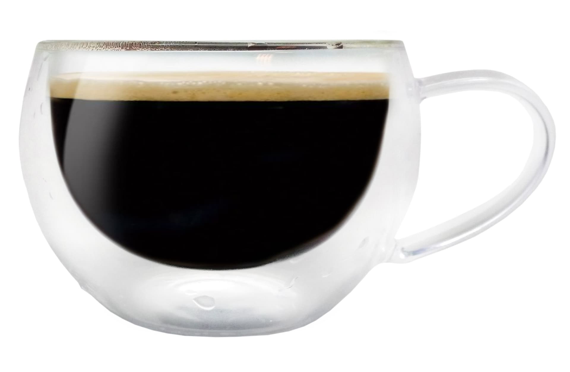 Nerthus Комплект от 2 бр. двустенни стъклени чаши – 200 мл.