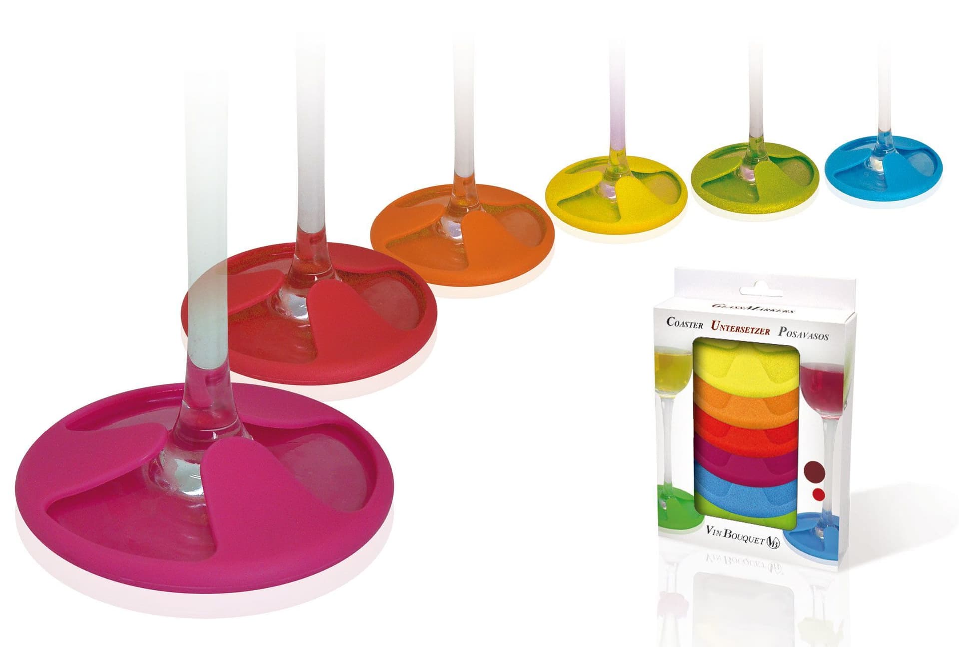 Vin Bouquet Сет силиконови подложки за чаши – 6 бр.