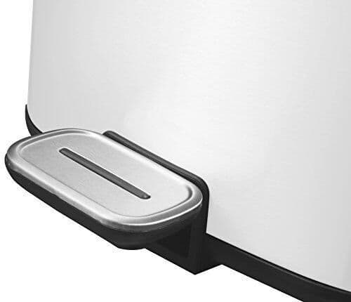 EKO Кош за отпадъци с педал “REGENT“ – 6 литра – бял