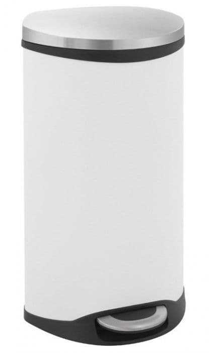 EKO Кош за отпадъци с педал “SHELL“ – 30 литра – бял