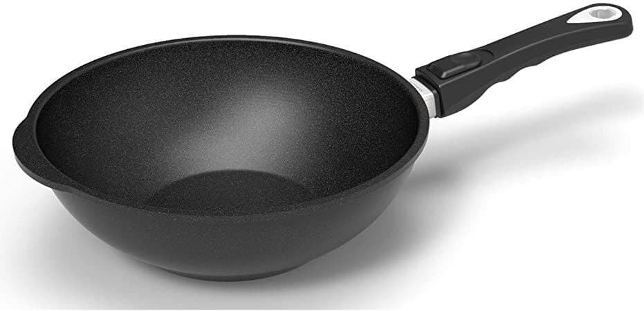 AMT Gastroguss Тиган уок Ø 26 см, височина 9 см, с мобилна дръжка