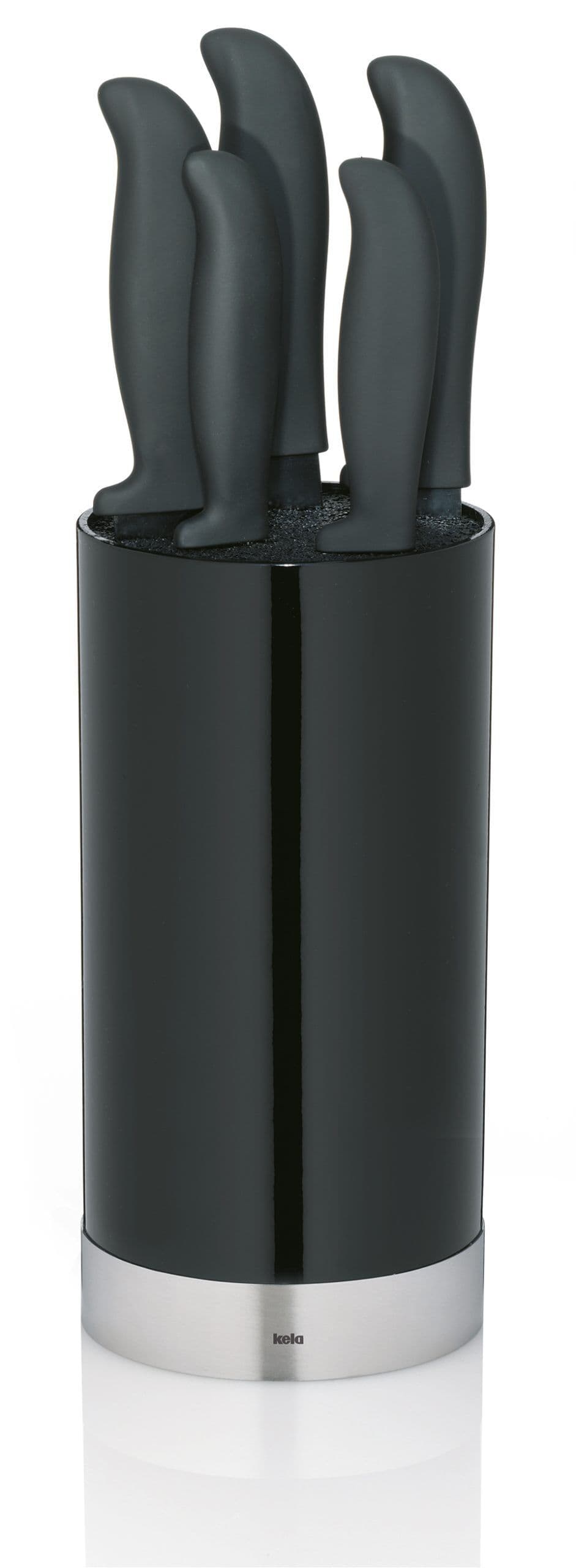 KELA Комплект от 5 бр. ножове с черен блок “Acida“