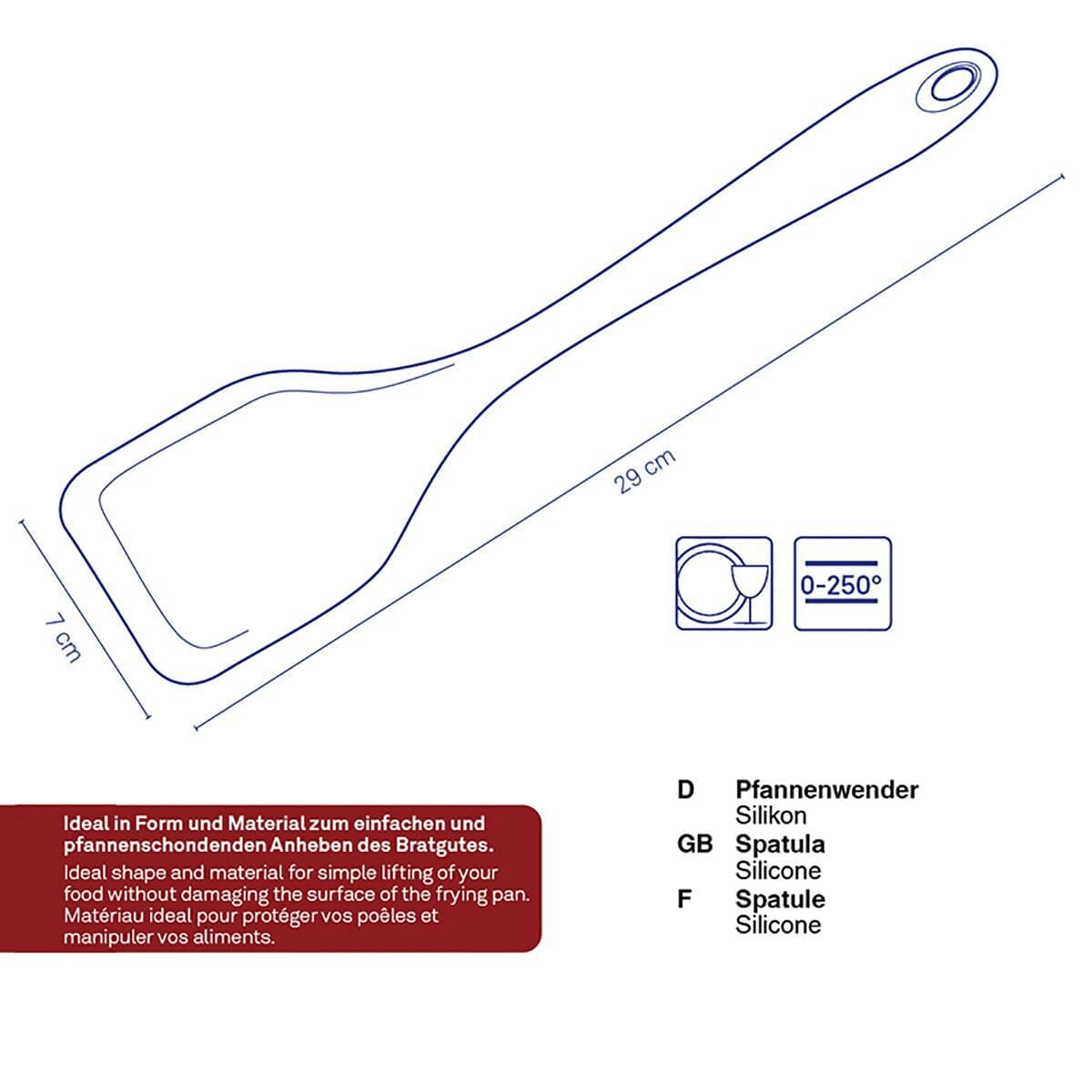 KELA Силиконова шпатула “Tom“ – сив