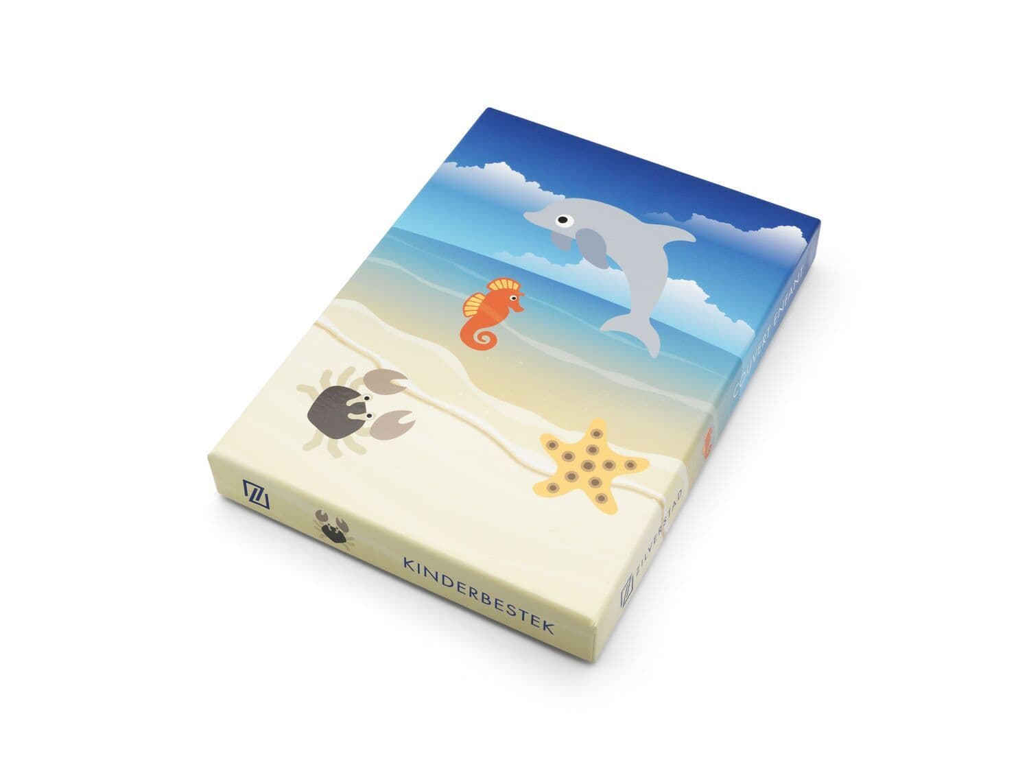 ZILVERSTAD Комплект стоманени детски прибори за хранене “Морски живот“ – 4 части