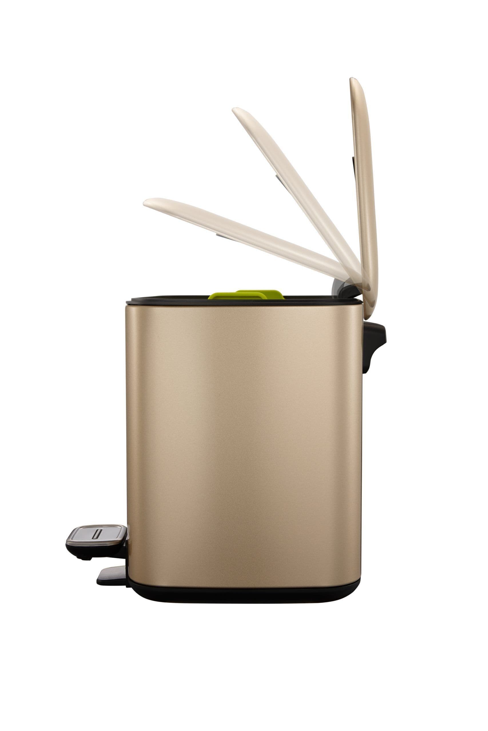 EKO Кош за отпадъци с педал “REGENT“ – 6 л – цвят златно шампанско