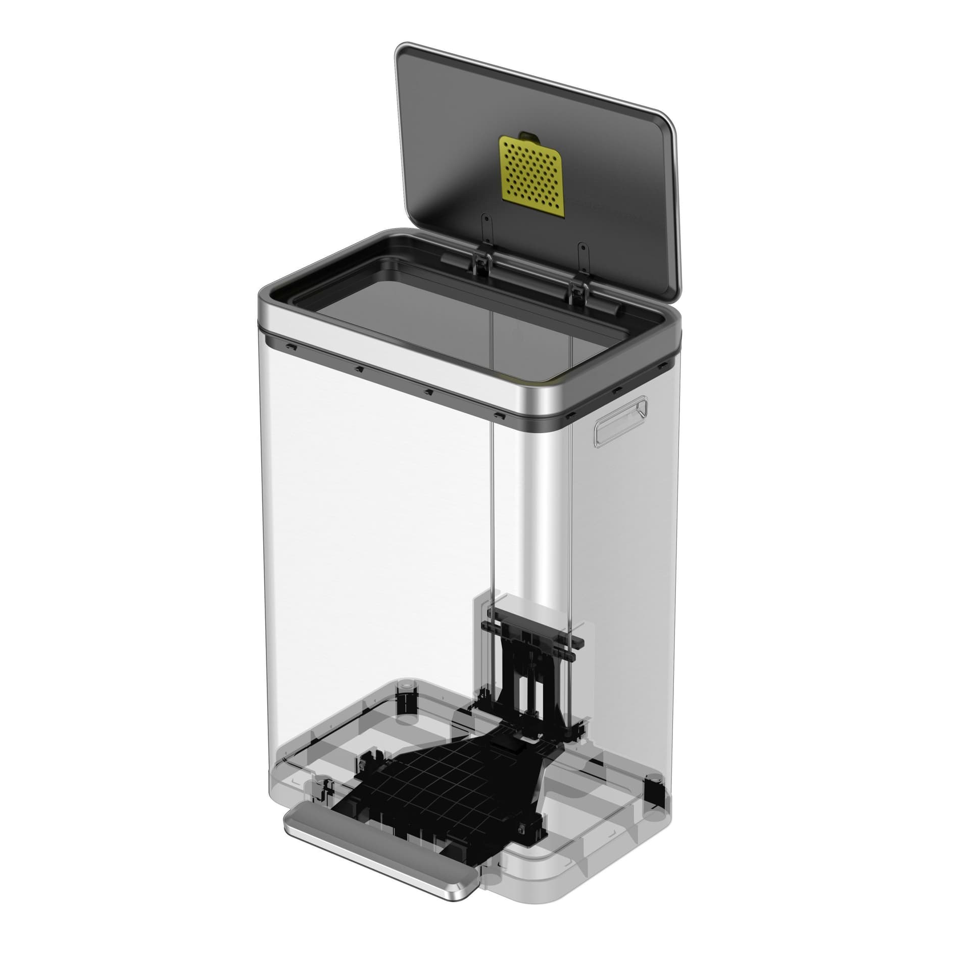 EKO Кош за отпадъци с педал “X-CUBE“- 30 литра – бял