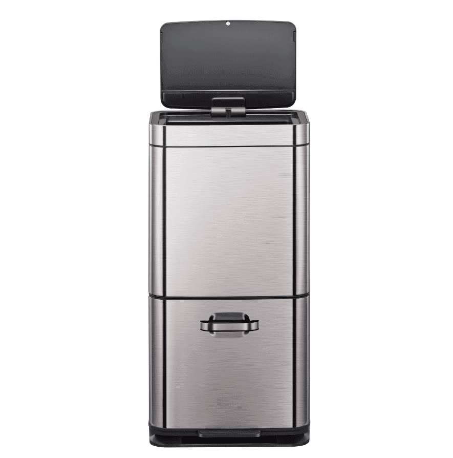 EKO Сензорен кош за разделно събиране на отпадъци “HIMALAYA“ - матиран - 35л + 25л