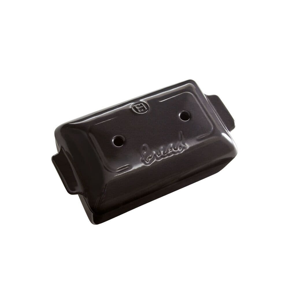 EMILE HENRY Керамична правоъгълна форма за печене на хляб „BREAD LOAF BAKER“ – 28 х 13 х 12 см – цвят черен