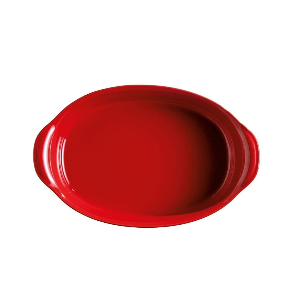 EMILE HENRY Керамична тава „OVAL OVEN DISH“ – 35х22,5 см – цвят червен