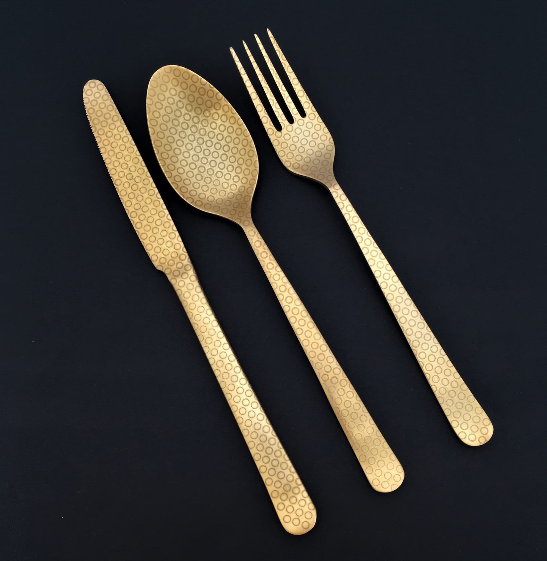 HERDMAR Комплект прибори за хранене “OSLO № 12″ – 36 части – позлатени, гравирани