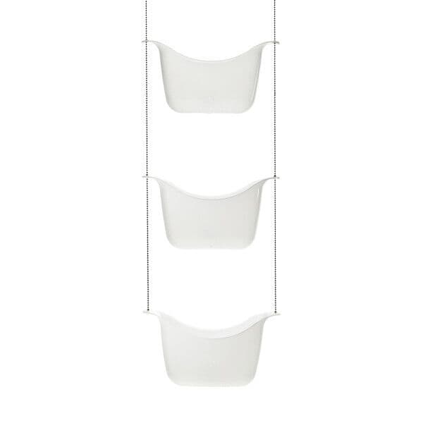 UMBRA Троен органайзер за баня “BASK“ – бял