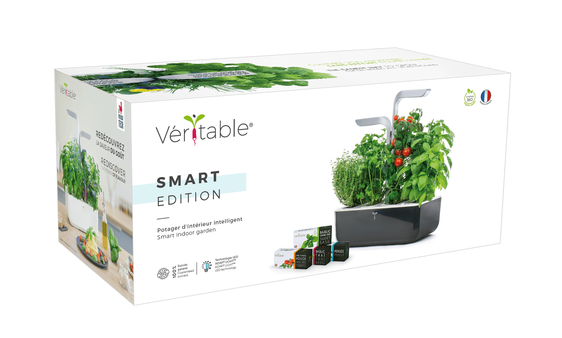 Домашна градина SMART VÉRITABLE® GARDEN – цвят черен/инокс