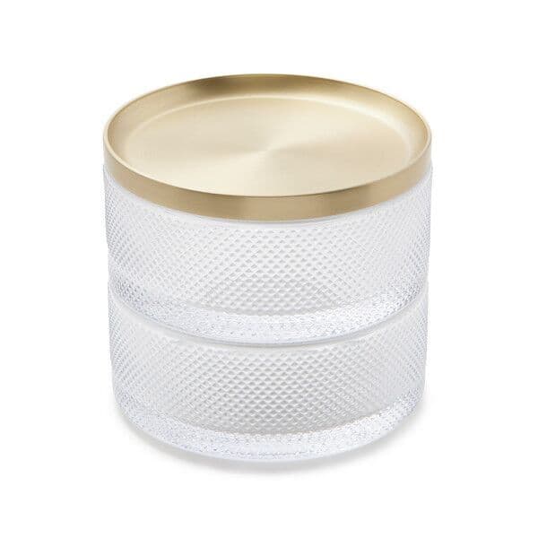 UMBRA Стъклена кутия за бижута и аксесоари “TESORA“ – цвят месинг