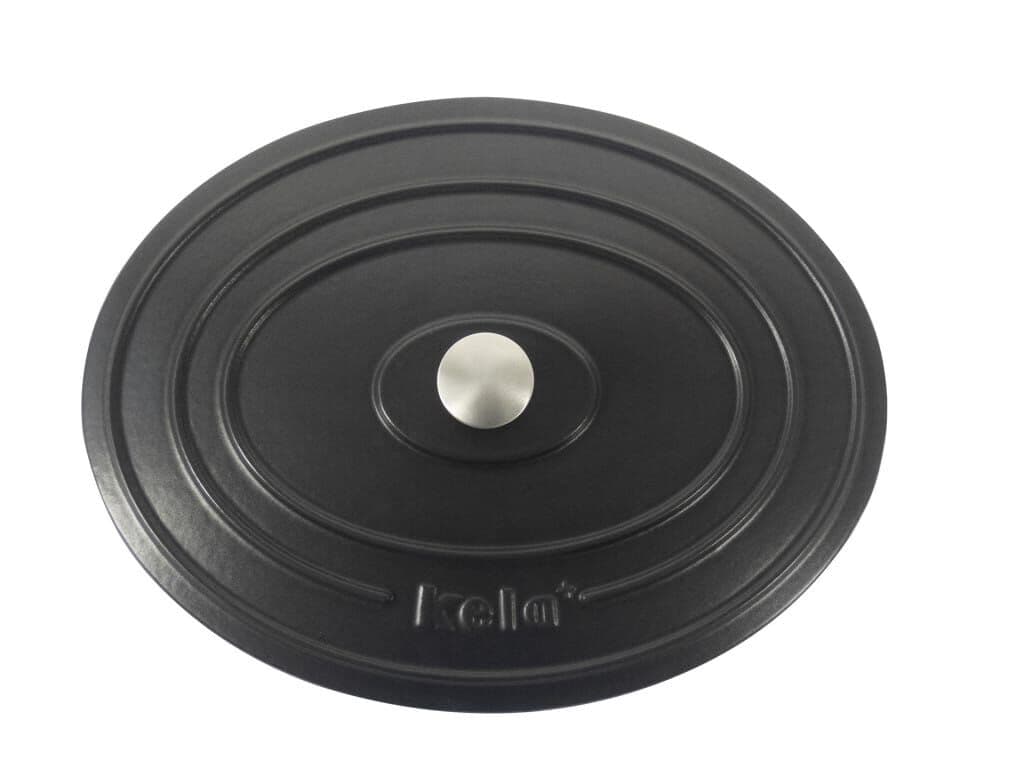 KELA Чугунена овална тенджера с капак “Calido“ – 36х29 см. – черна