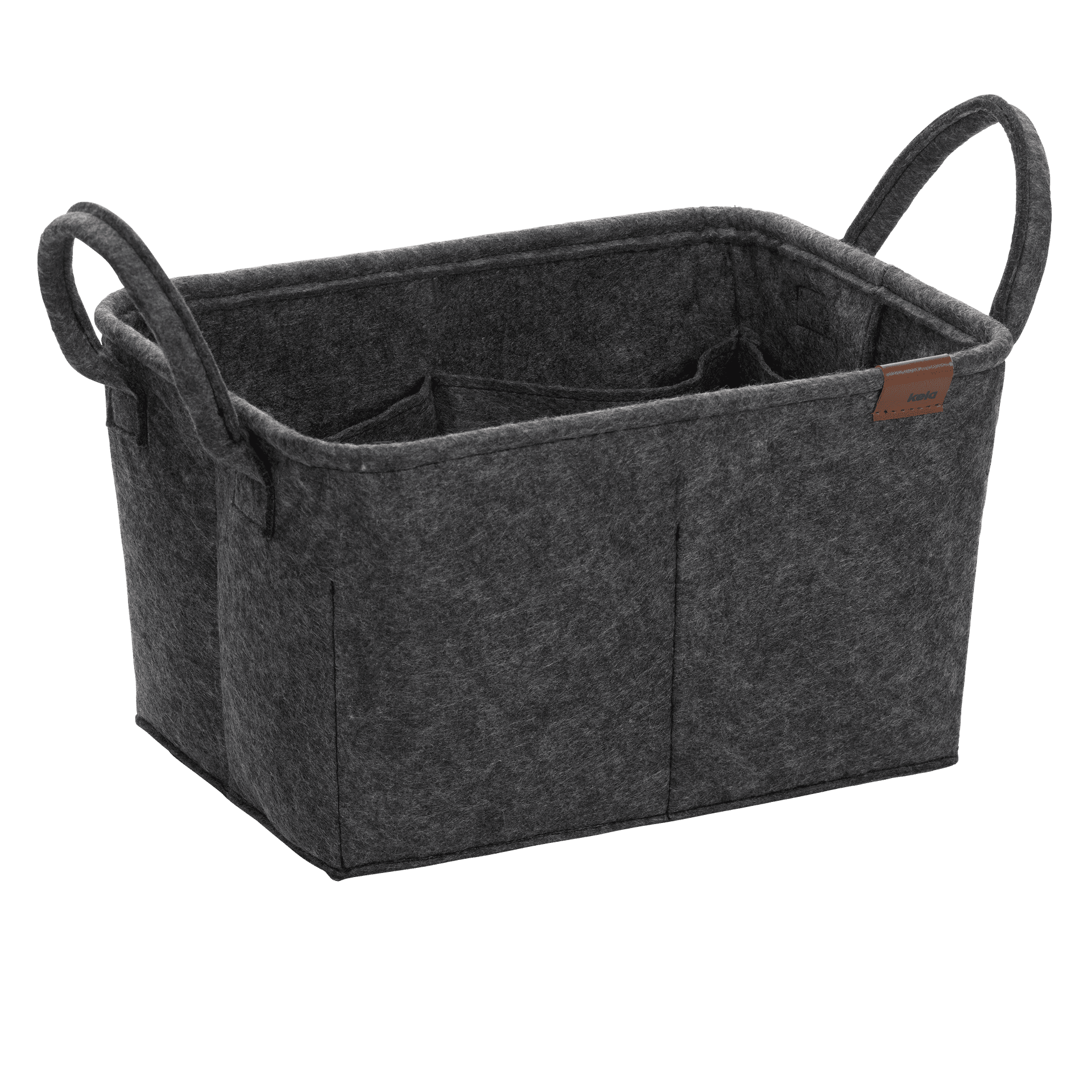 KELA Текстилна кошница - органайзер “Fay“ - тъмно сива
