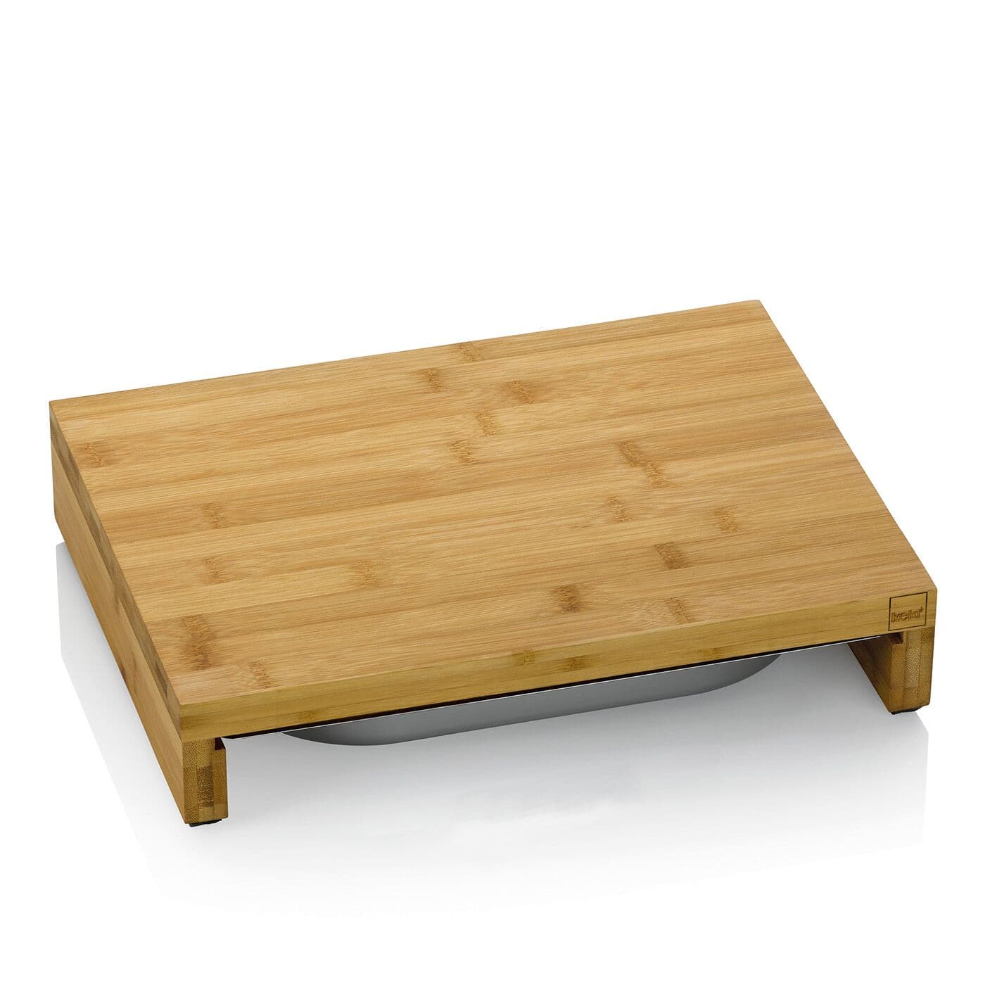 KELA Бамбукова дъска за рязане със стоманен контейнер “Kenina“ - 27x36 см.